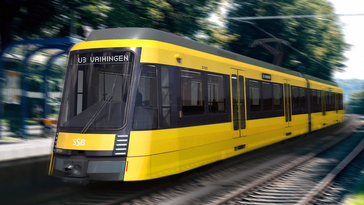 Mockup der neuen SSB-Stadtbahn S-DT 8.16