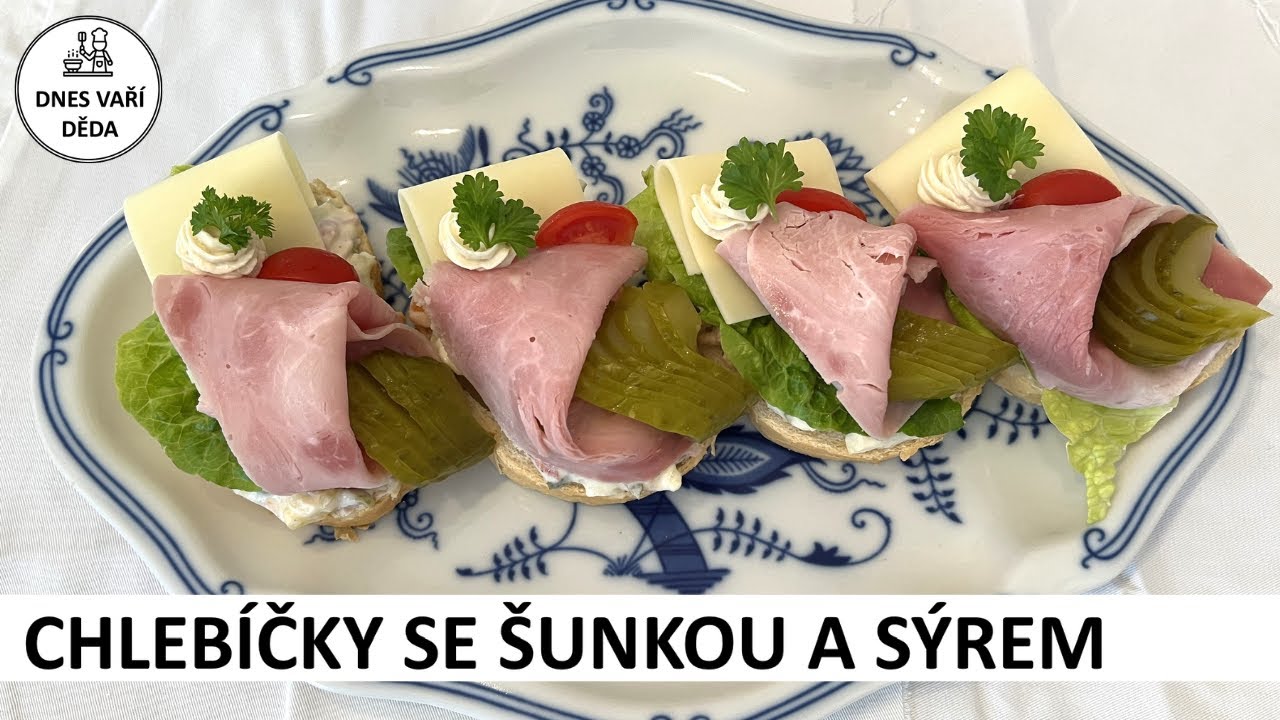 Chlebíčky se šunkou a sýrem  | Josef Holub