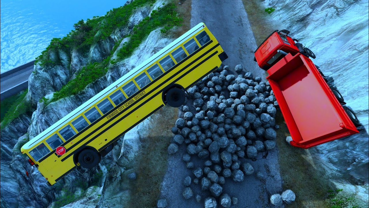 Cars vs Cliff Roads #50 - BeamNG.Drive