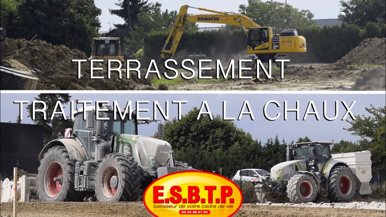 ⚠️ Terrassement et traitement à la chaux avec l'entreprise ESBTP !!!