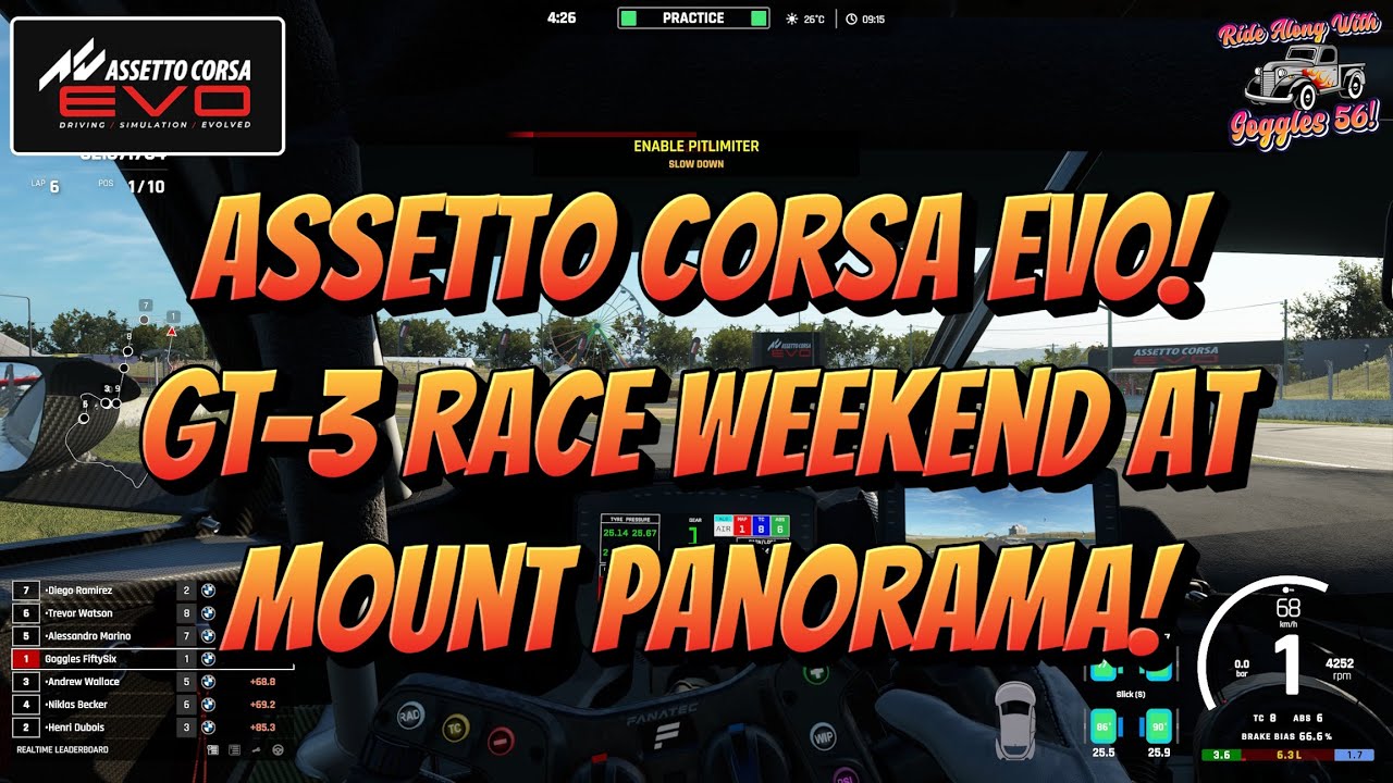 Assetto Corsa EVO! Mount Panorama GT3 Race Weekend! Can a Truck Driver Drive a Race Car?