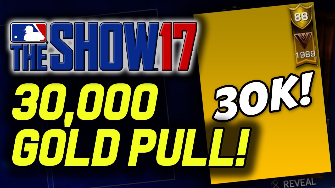 30K GOLD PULL! BASES LOADED PACK OPENING! MLB The Show 17 Pack Opening