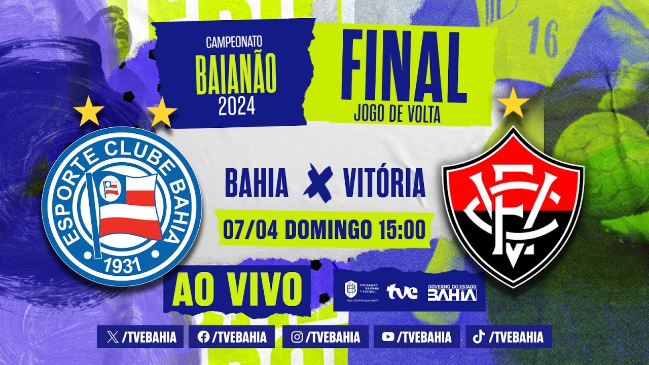 BAHIA 1 x 1 VITÓRIA | FINAL | VITÓRIA CAMPEÃO BAIANO 2024 | 