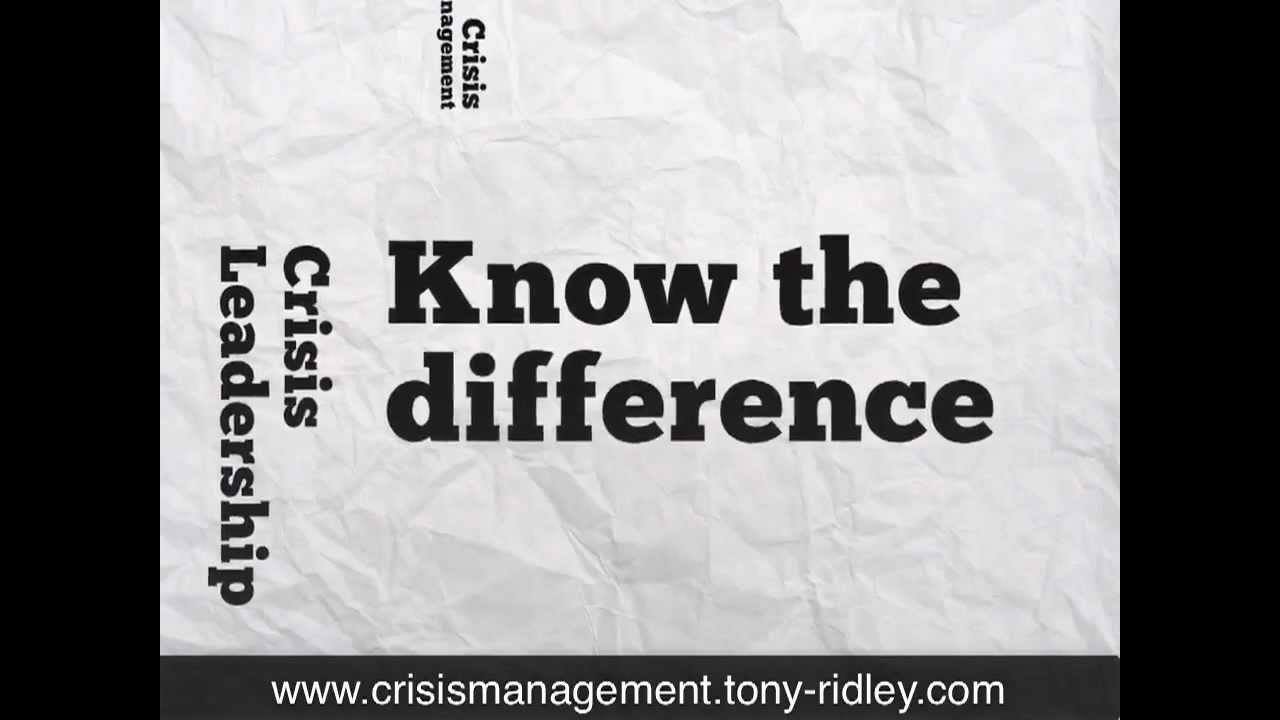 Crisis Management and Leadership Training:30.Decision Making- Factor analysis by Tony Ridley