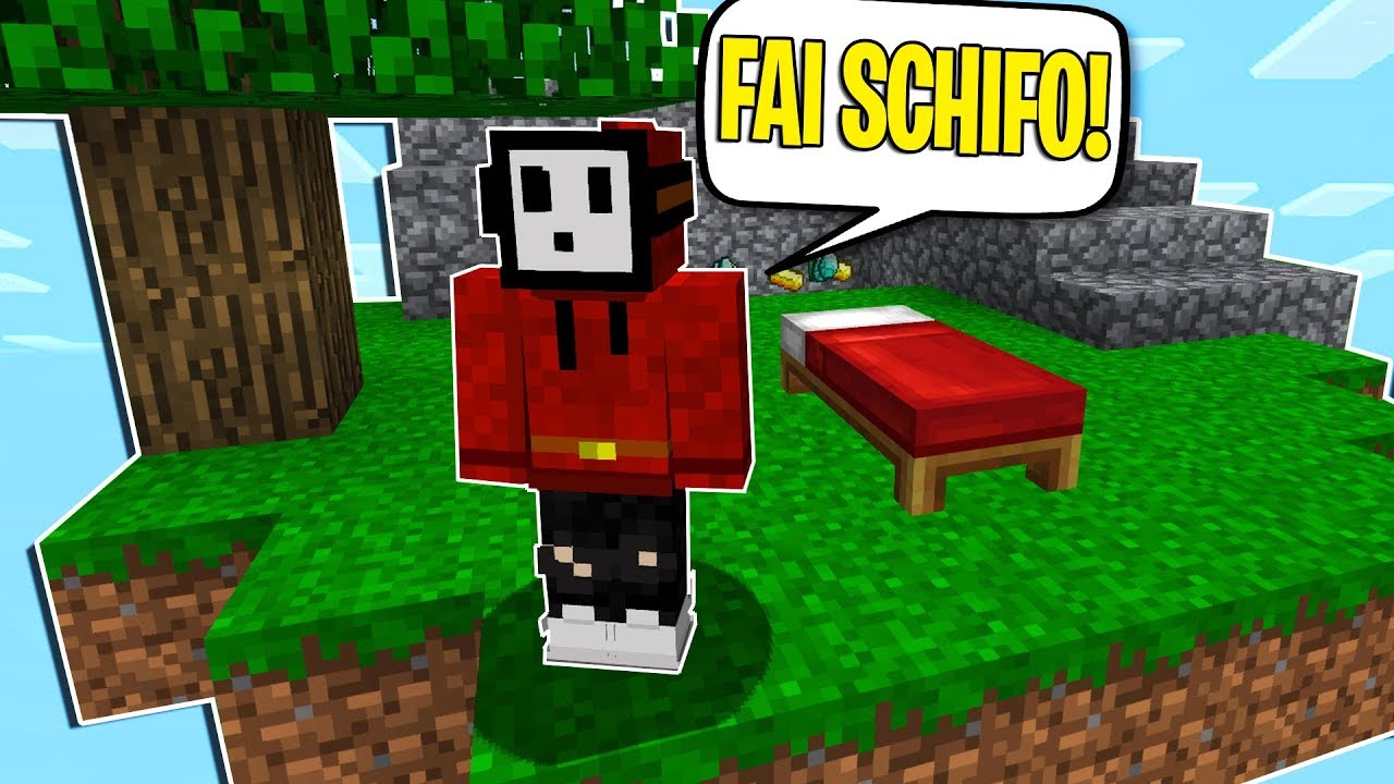 L'HATER MI INSULTA NELLE BEDWARS DI MINECRAFT ITA