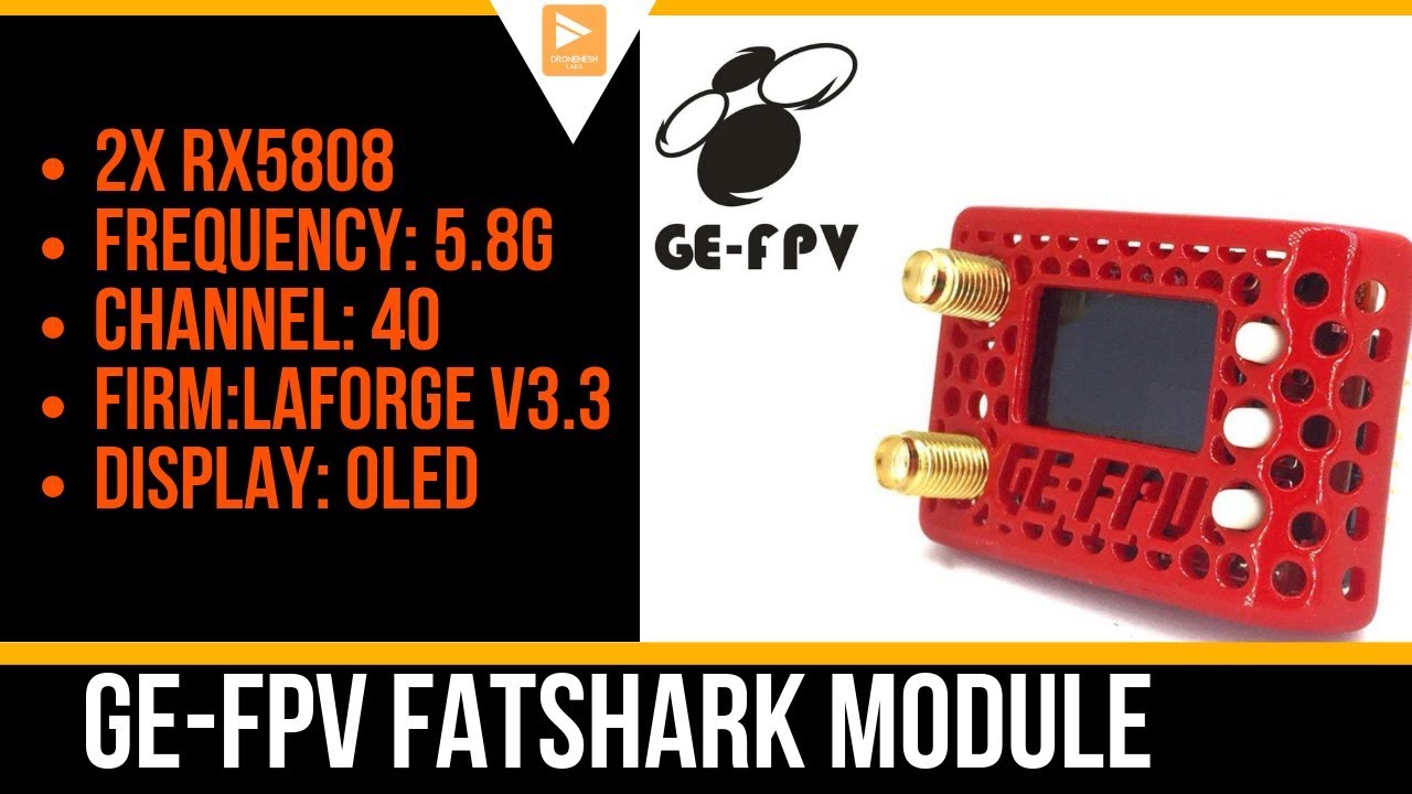 3KM Range Means Good Sensitivity and Design //  GE-FPV RX5808 5.8G 40CH Diversity FPV
