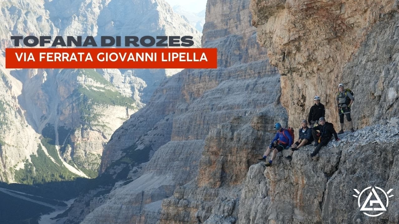 Dolomity - Via ferrata Giovanni Lipella - wejście na szczyt Tofana di Rozes 3225 m.n.p.m
