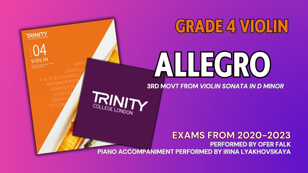 Allegro | Play along | Trinity College London Grade 4 Violin Exams from 2020