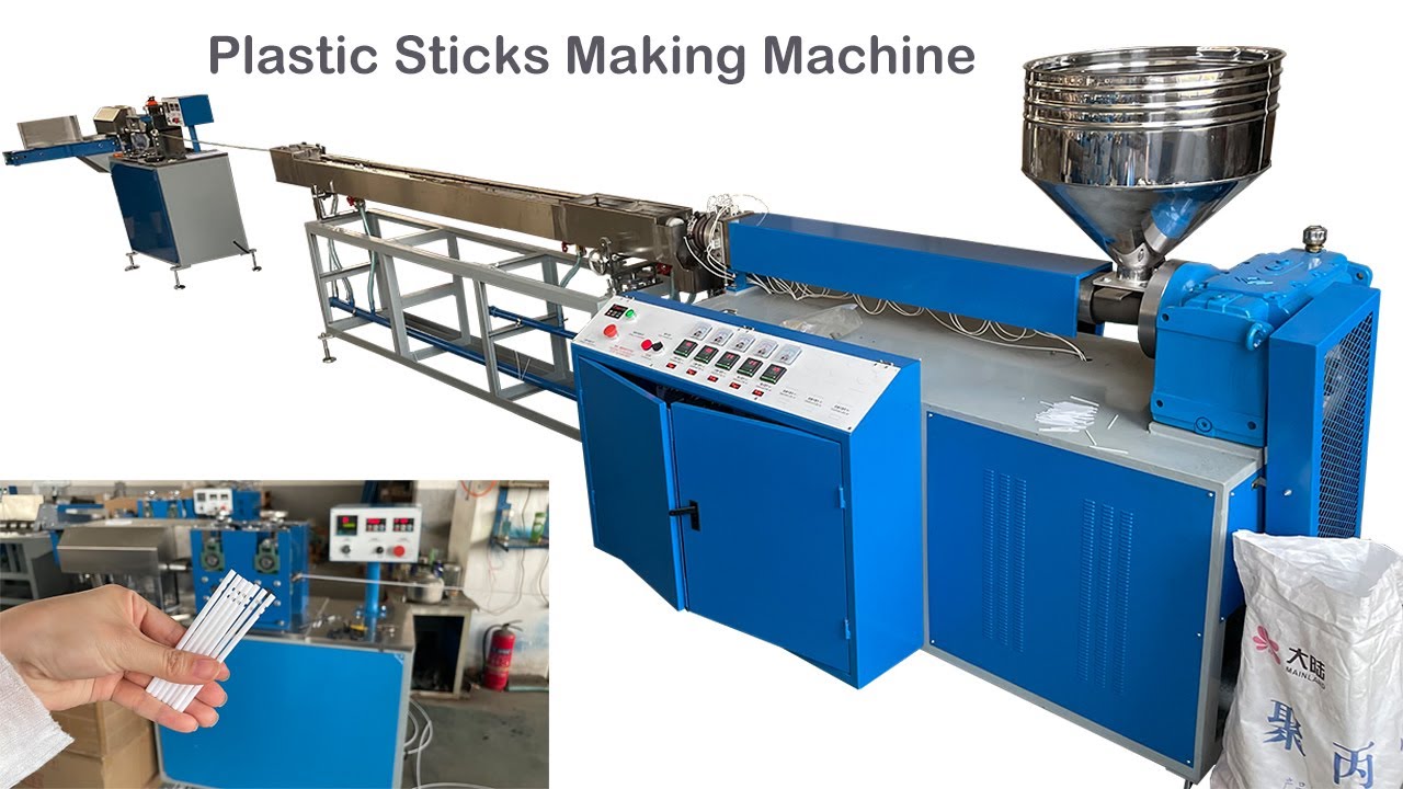 Lollipop Sticks Cotton Swab Sticks Balloon Sticks Making Machine Cheap Plastic Stick Making Machine