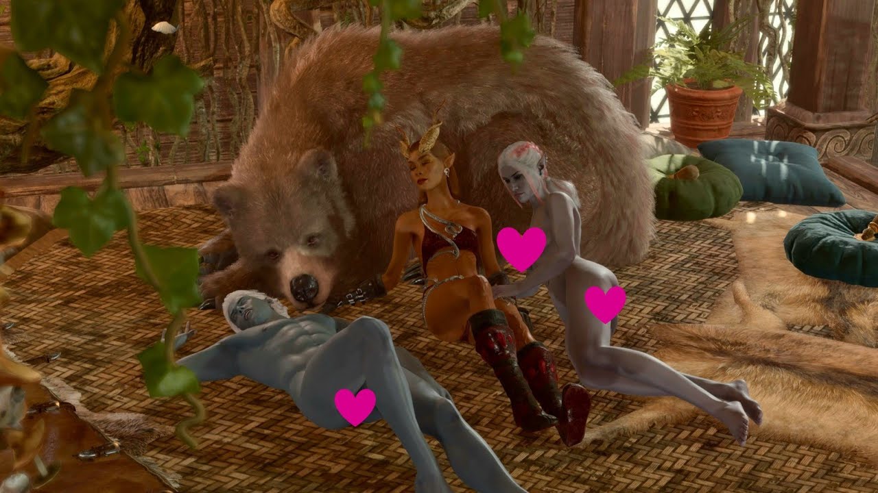 Daddy Halsin and the Drow Twins 😏