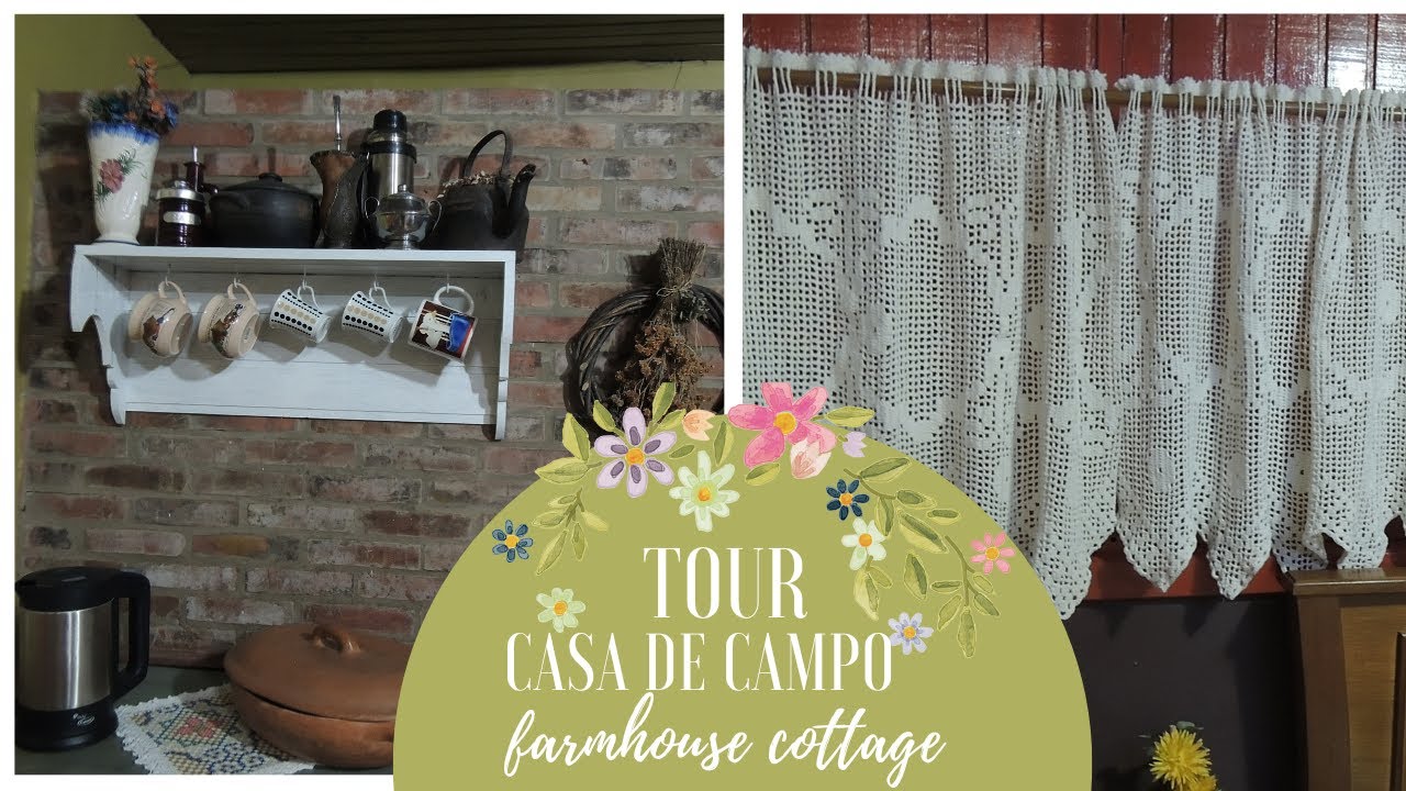 MORADA RÚSTICA DECORADA com objetos afetivos, crochês e muitos artesanatos achado no lixo. TOUR!