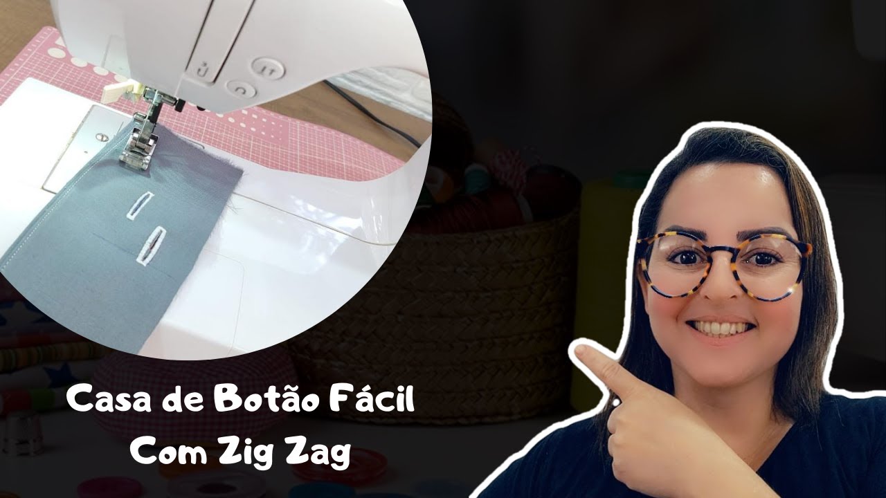 Casa de Botão Fácil Com Zig Zag