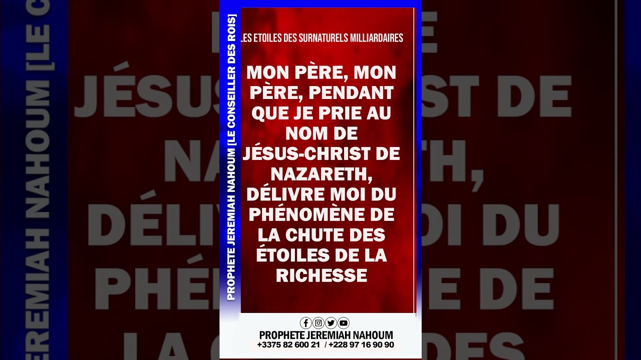 LE PARLER EN LANGUE DE GUERISON  II PROPHETE JEREMIAH