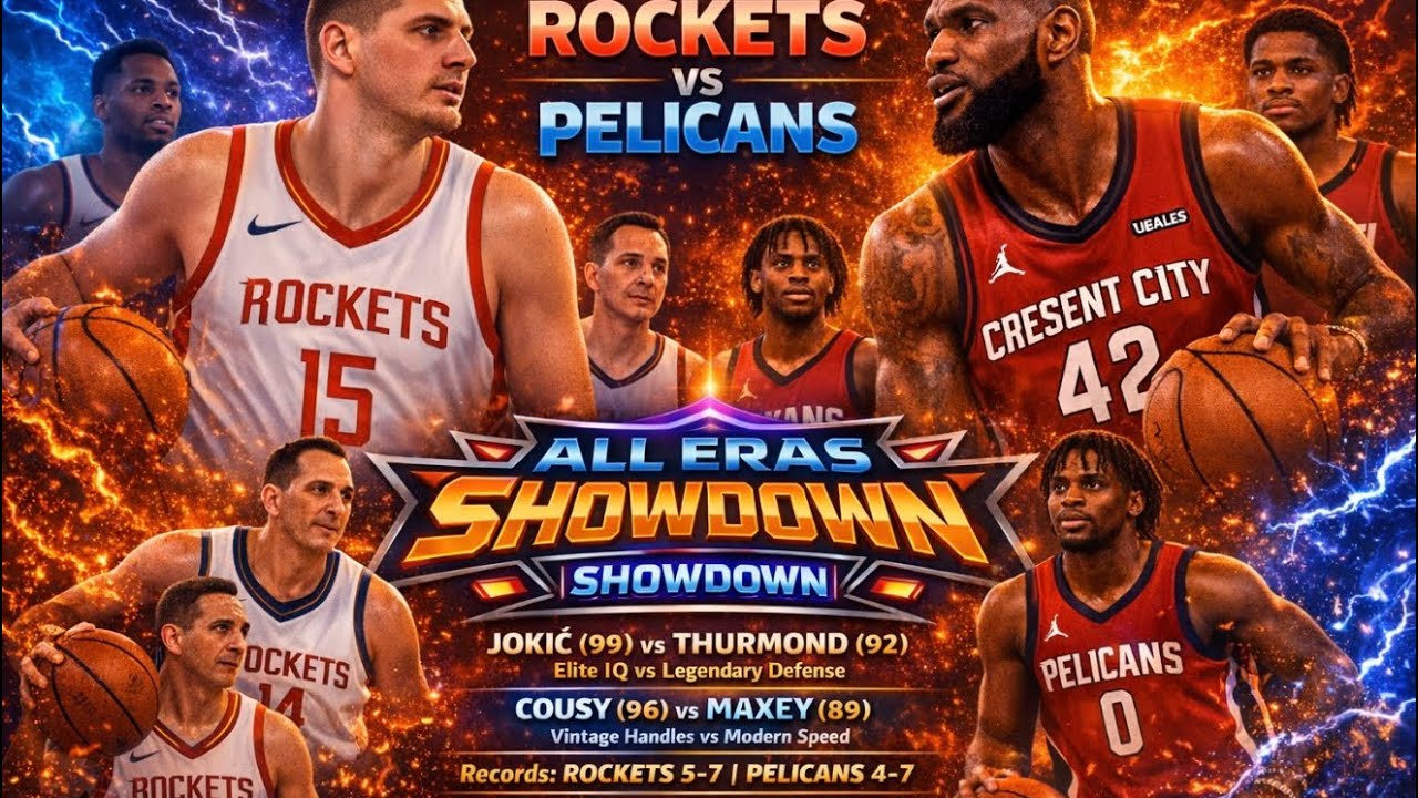 GM-Zach(Houston Rockets) 5-7 vs 4-7 (New Orleans Pelicans) 🚨All-Eras Showdown