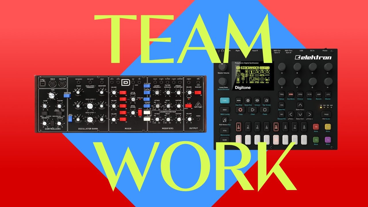 First Jam with DIGITONE + BEHRINGER Model-D Combo (NO DRUMS)