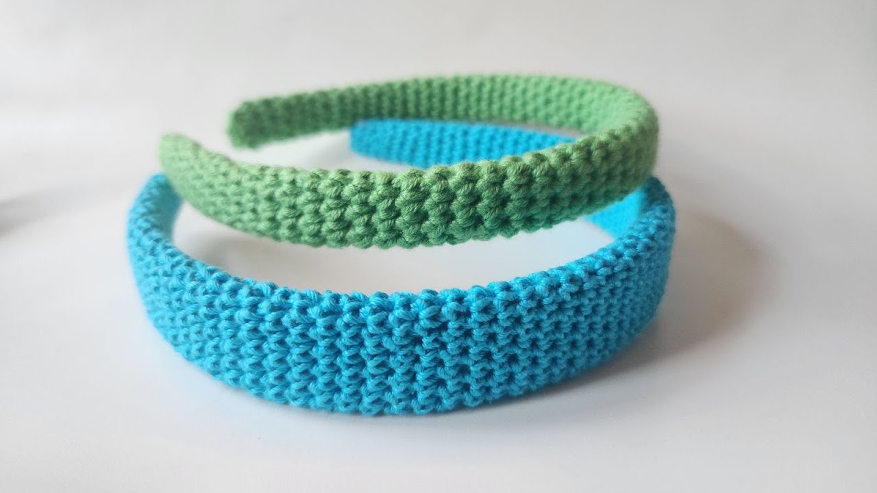 ☀️Como forrar un cintillo o tiara a crochet💰Headband / Headhear/ tutorial #crochet
