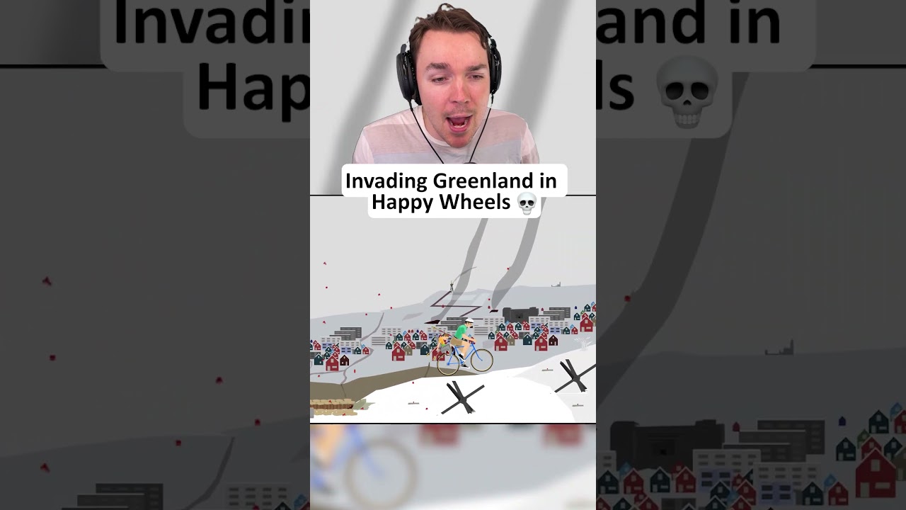 Invading Greenland in Happy Wheels  #gaming #happywheels #funny