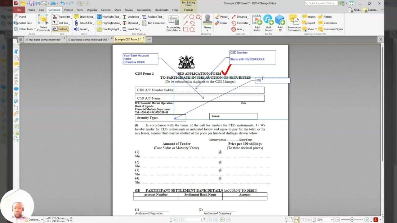 Treasury Bonds Investments. How to fill up the CSD Form 2 for Primary Auction.