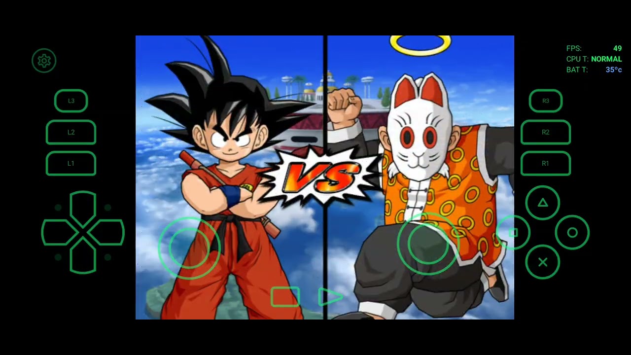 JOGANDO DRAGON BALL BUDOKAI TENKAICHI 3 NO CELULAR 🎮📲