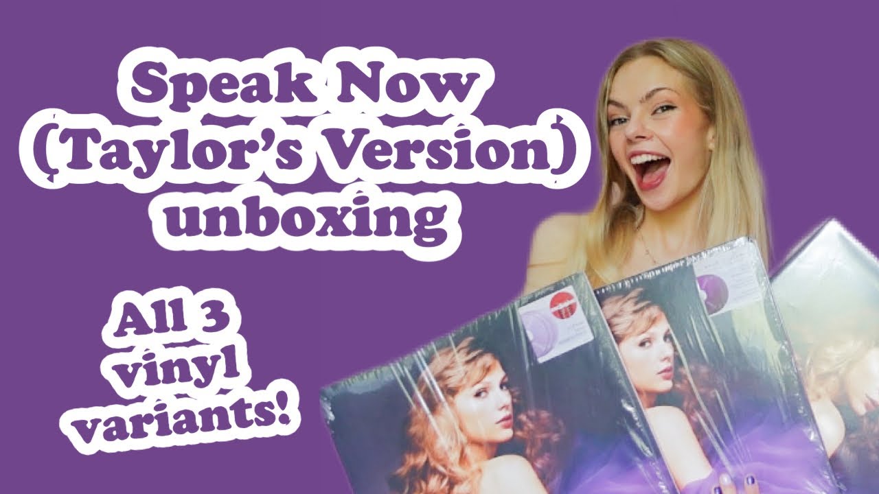 Speak Now (Taylor's Version) ALL 3 Vinyl and CD Unboxing