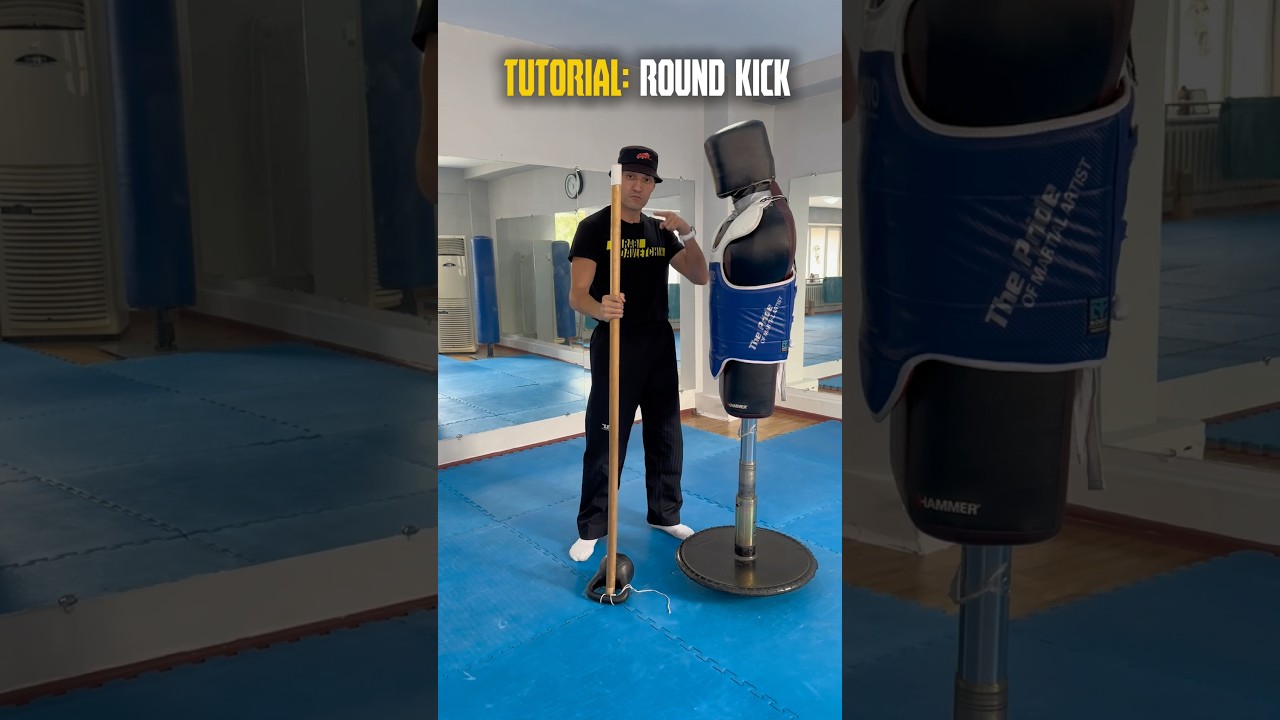 Tutorial: Round Kick 🥊🥋 #kickboxing #muaythai #mma #karate #taekwondo