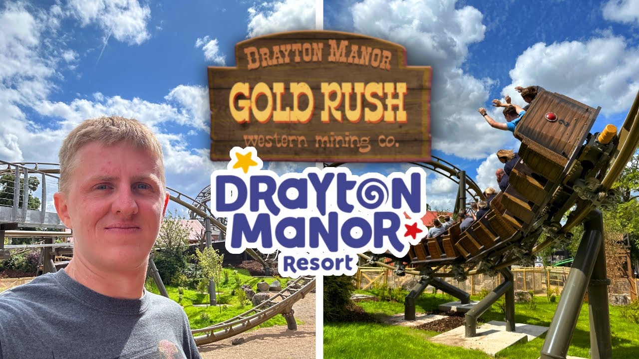 Gold Rush Opening Day at Drayton Manor! NEW Family Coaster