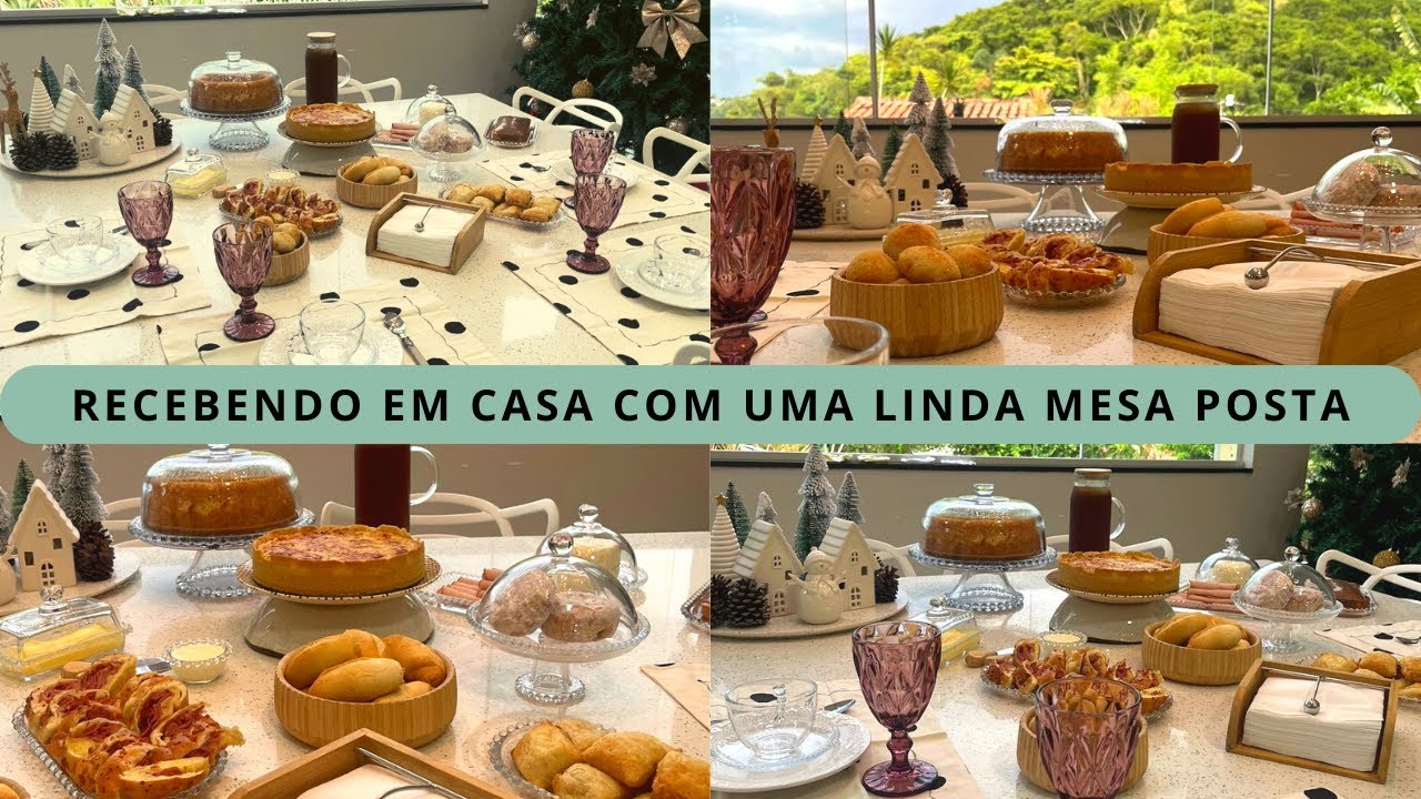 MONTANDO MESA POSTA E MUITAS COISAS GOSTOSAS