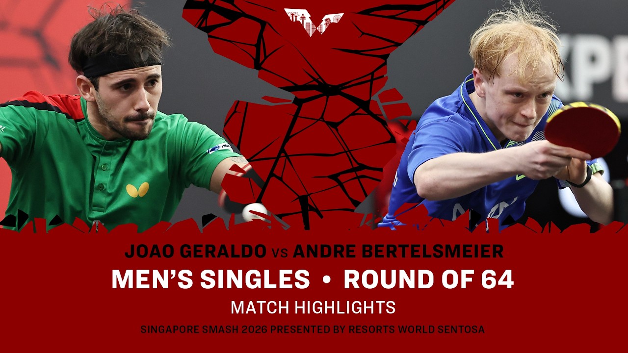 Joao Geraldo vs Andre Bertelsmeier | MS R64 | #WTTSingapore2026