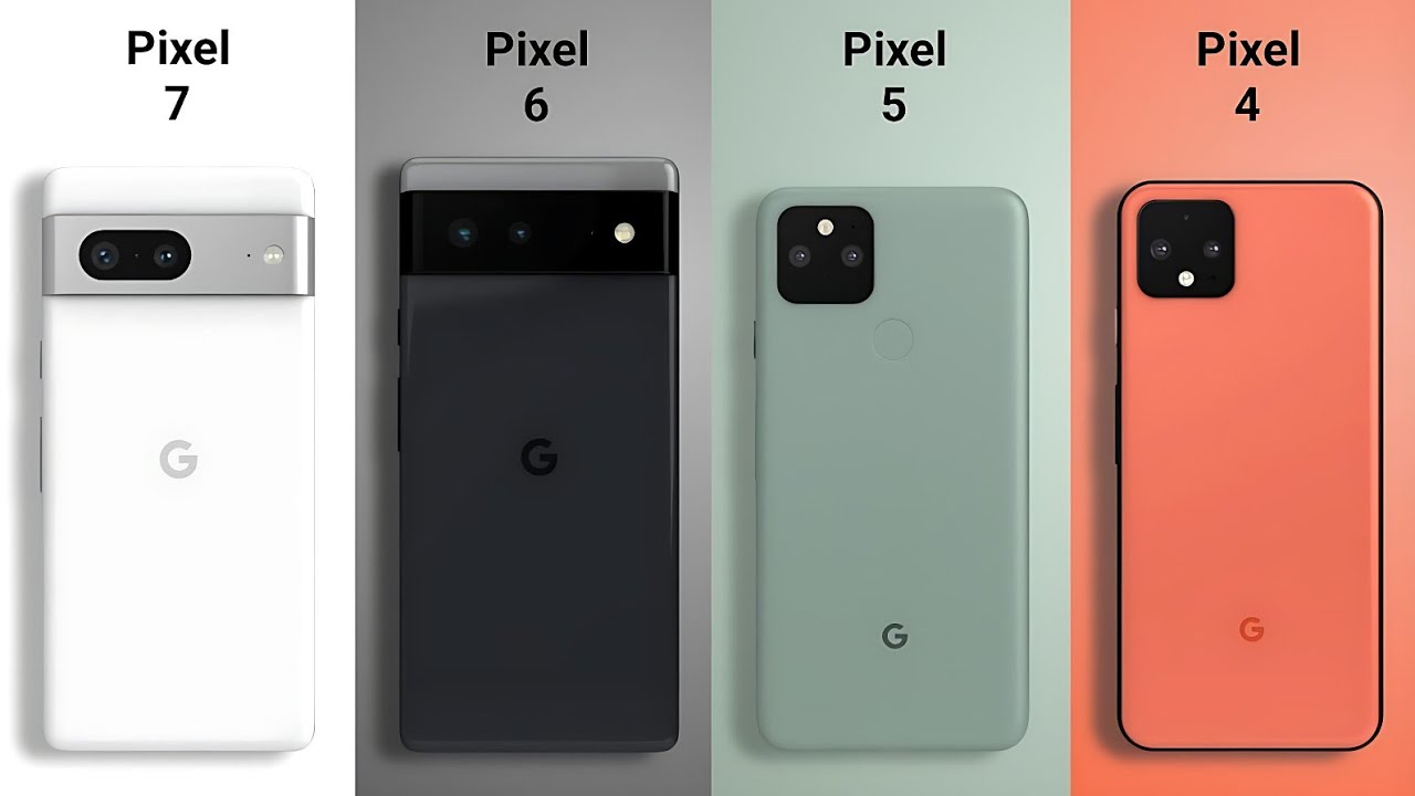 Google Pixel 7 vs Google Pixel 6 vs Google Pixel 5 vs Google Pixel 4 | NOAHTECH