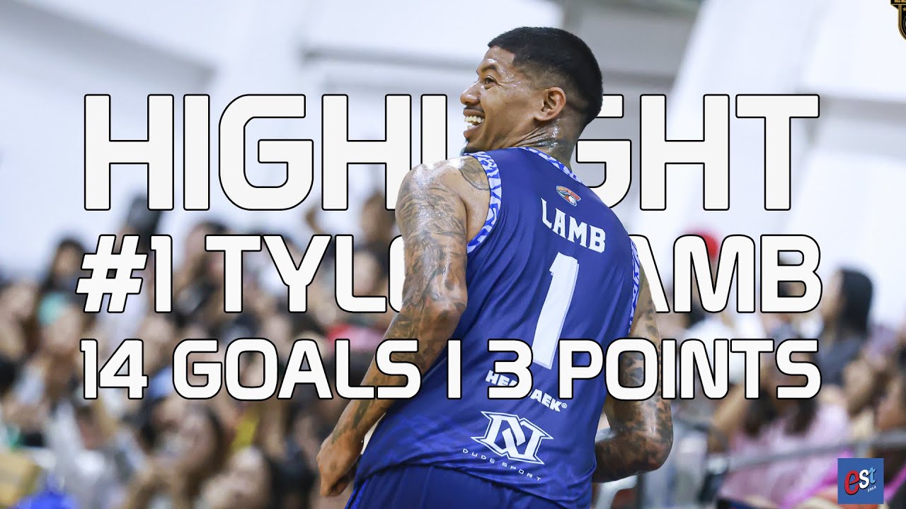 HIGHLIGHT :  TYLER LAMB  14 GOALS : 3 POINTS IN ONE GAME BASKETBALL THAI LEAGUE 2024