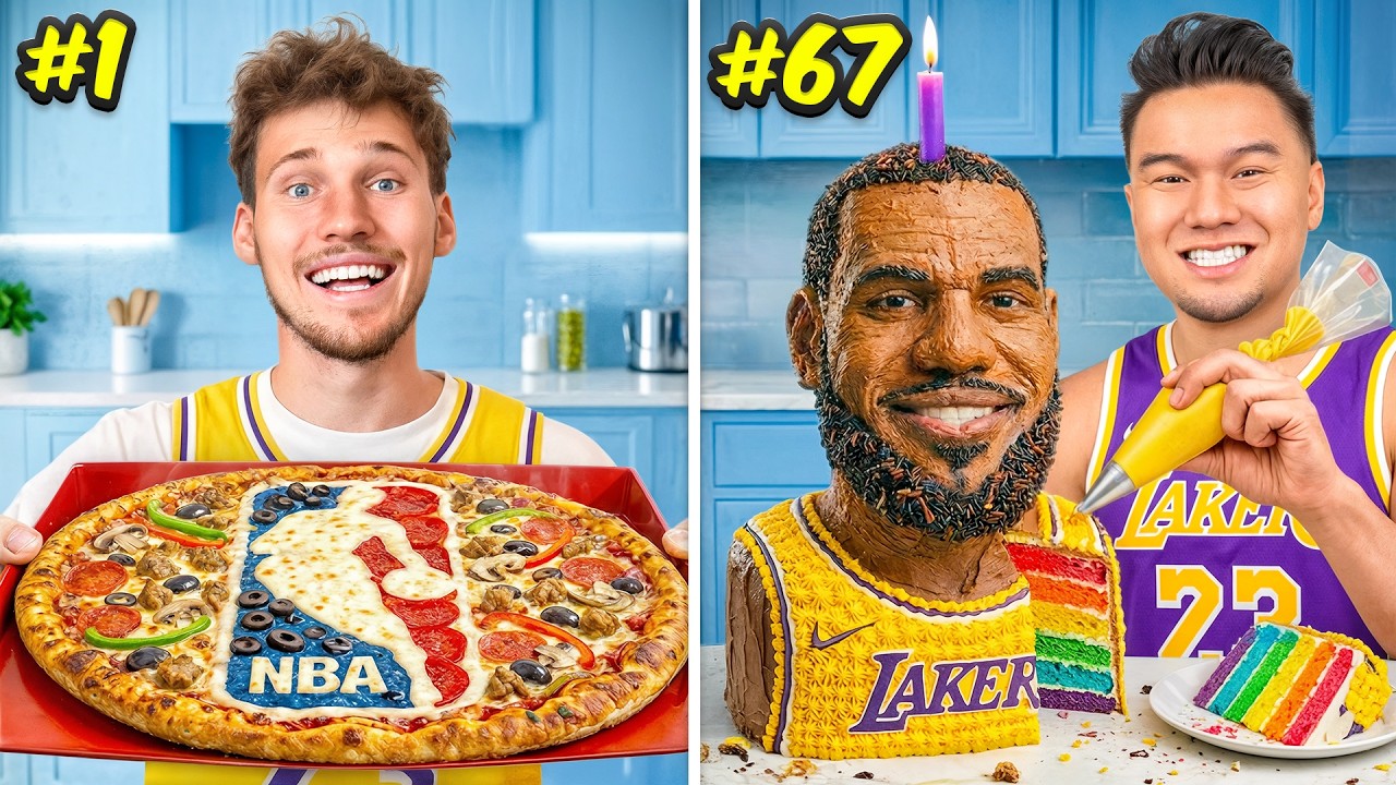 Eating 100 NBA Player Meals in 24 Hours!