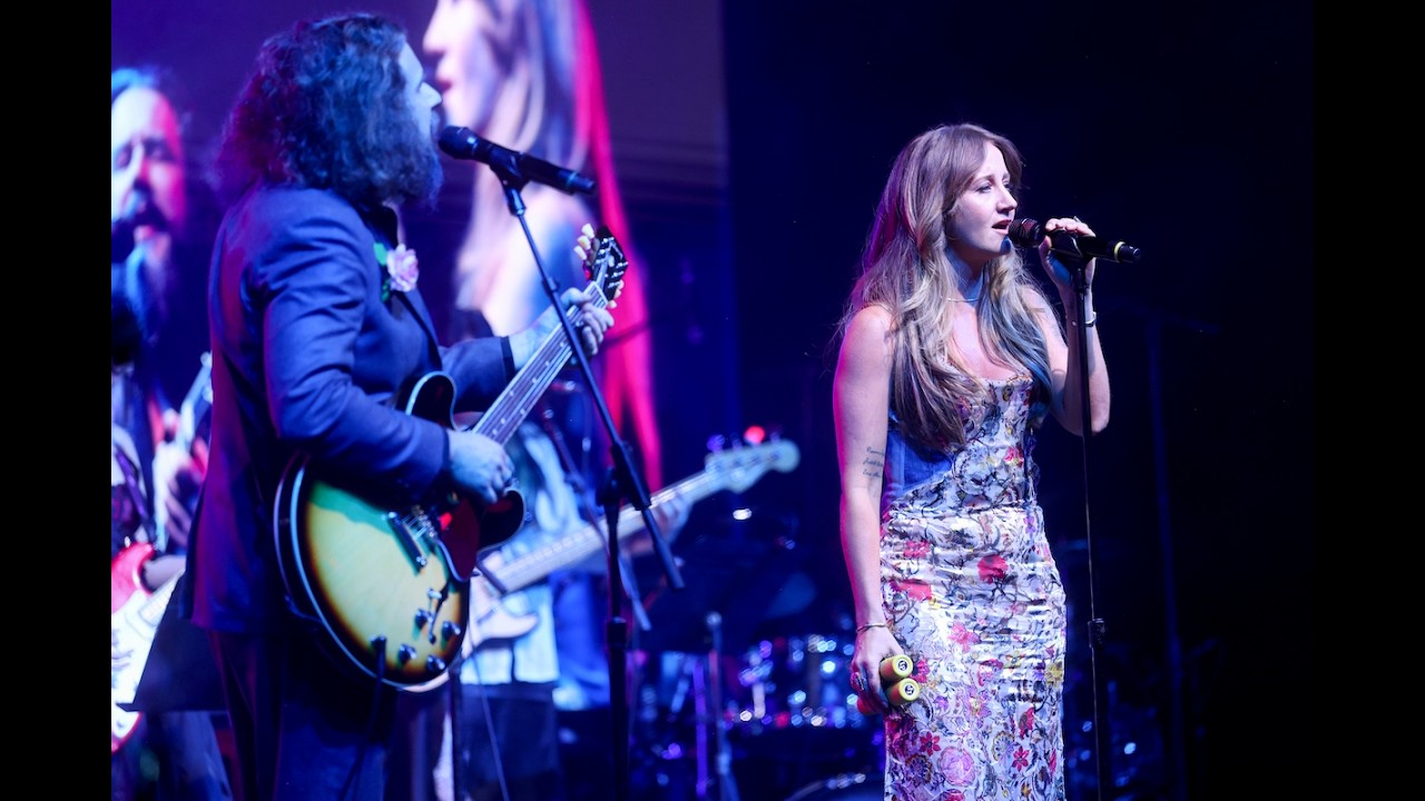 Margo Price and Jim James perform at the 2026 Resonator Awards