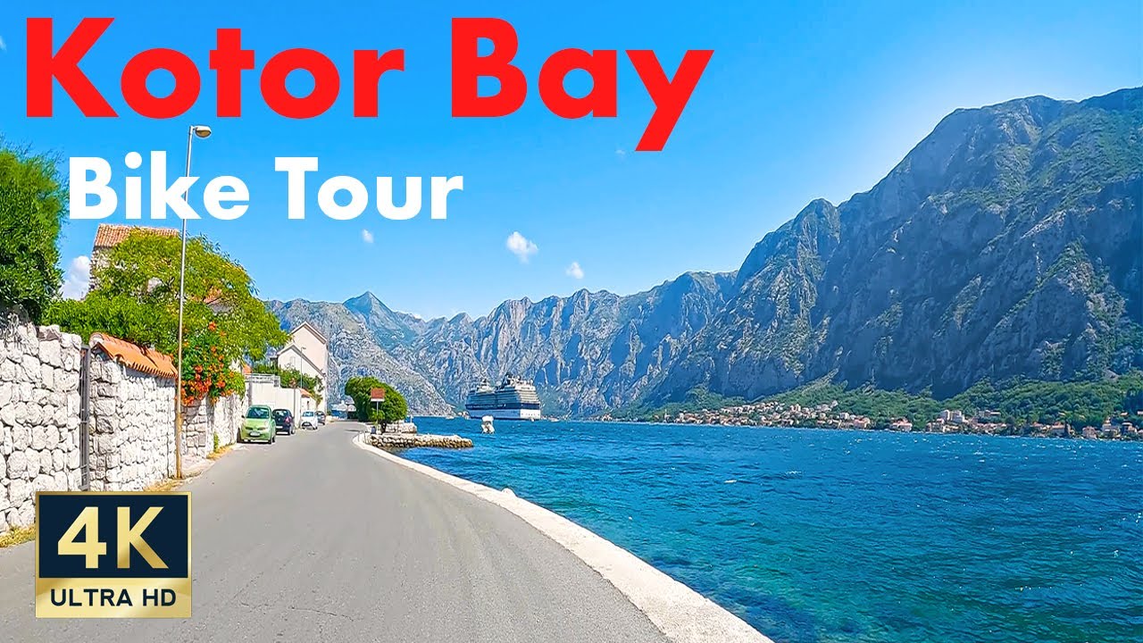 Bay of Kotor Montenegro 🇲🇪 4K Scenic Bike Tour 2022