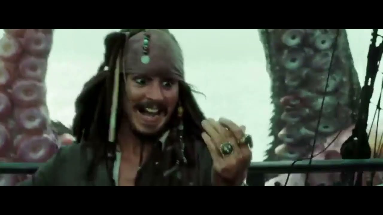 Jack Sparrow Faces the Kraken - Pirates of the Caribbean The Dead Man's Chest FULL SCENE