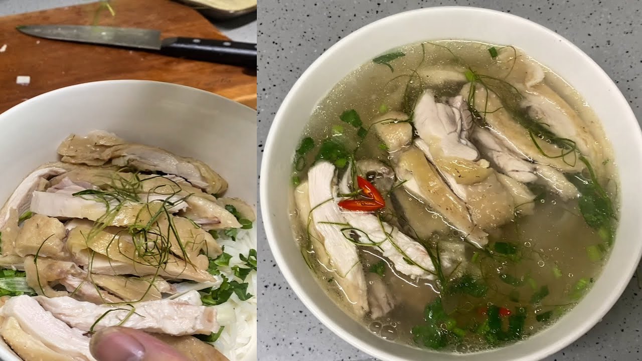 Phở gà tại nhà. Cùng em vào bếp với món phở gà thả chuồng tại Hàn Quốc 