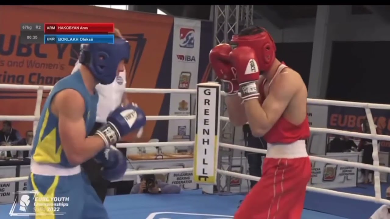 EUBC Youth-SOFIA 2022 67kg Boklakh Oleksii UKR-Hakobyan Ares ARM FINAL