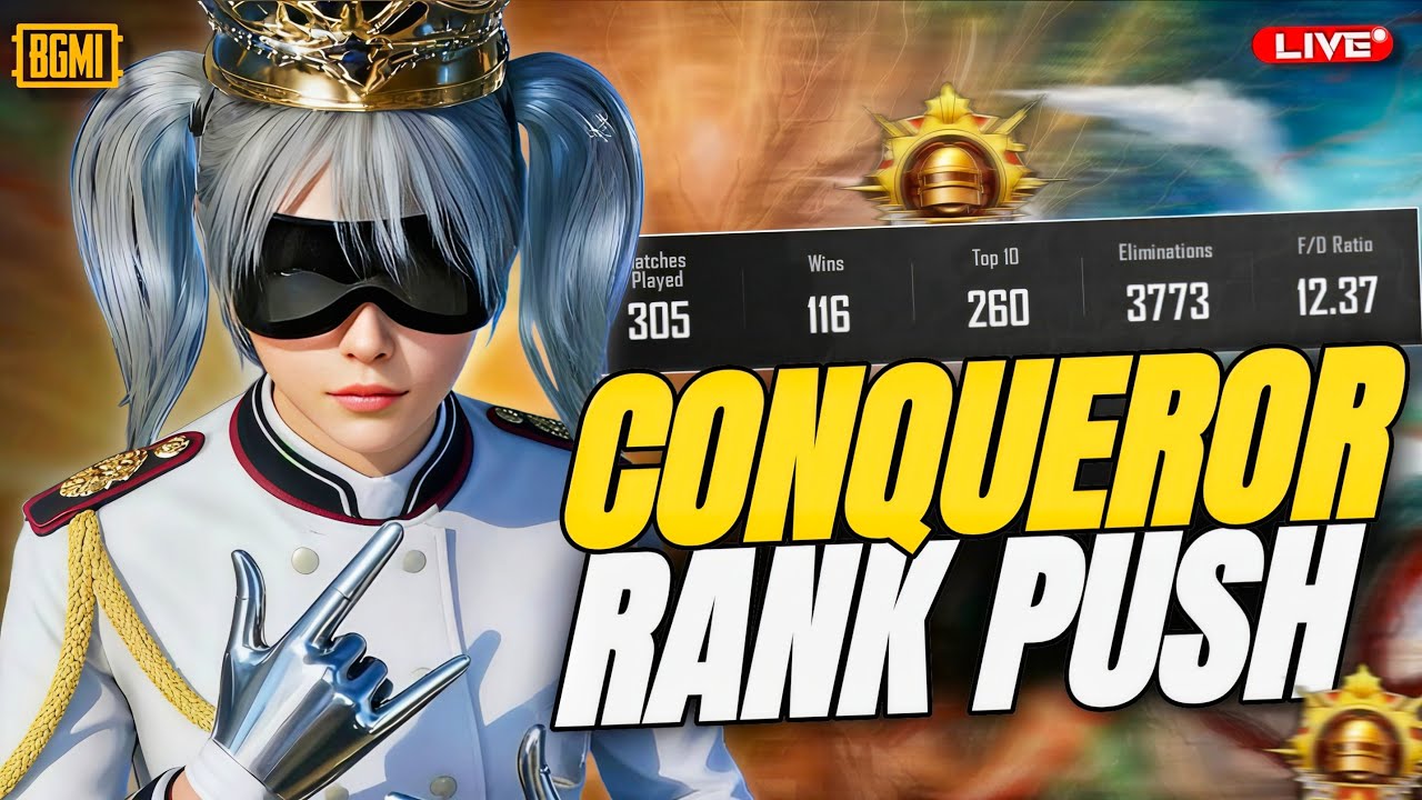 CONQUEROR RANK PUSH🔥BGMI 4.2 UPDATE LIVE WITH HANDCAM #120fps #bgmi #shortsfeed #live #trending