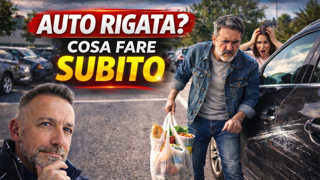 Auto Rigata in Parcheggio? Ecco Cosa Fare Subito (Anche Senza Colpevole)