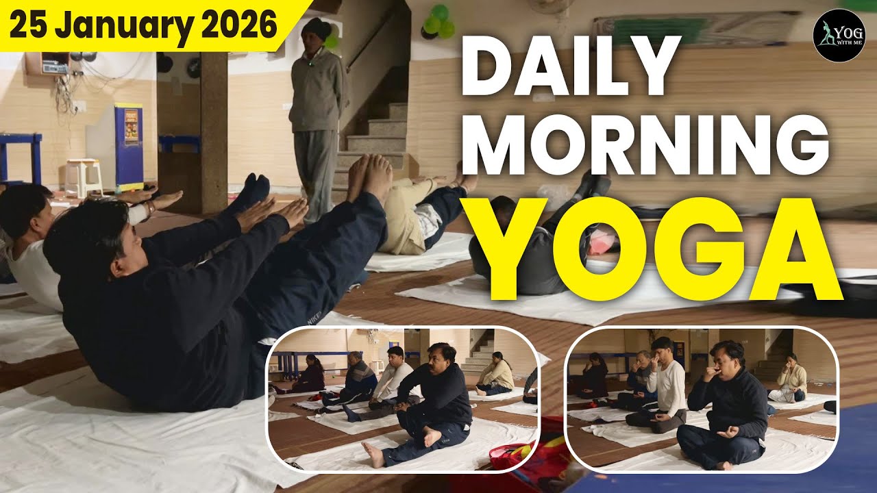 Daily Morning Yoga | 25 January 2026 |@YogWithMe6am