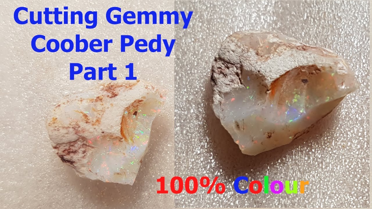 Полировка необработанного опала из Gemmy Coober Pedy (Часть 1: Полировка и распиловка среза)