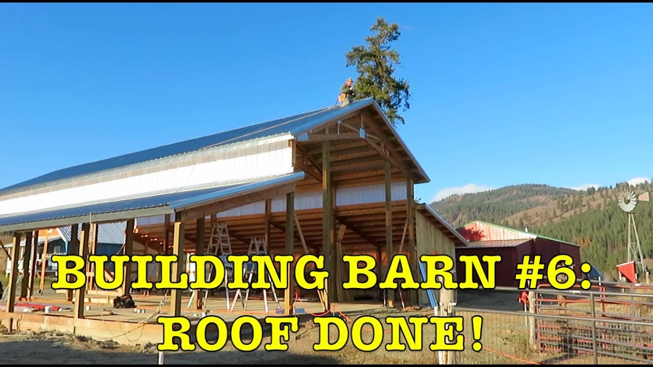 Building Dairy Barn #6: Roof Done and Wood Siding Started!