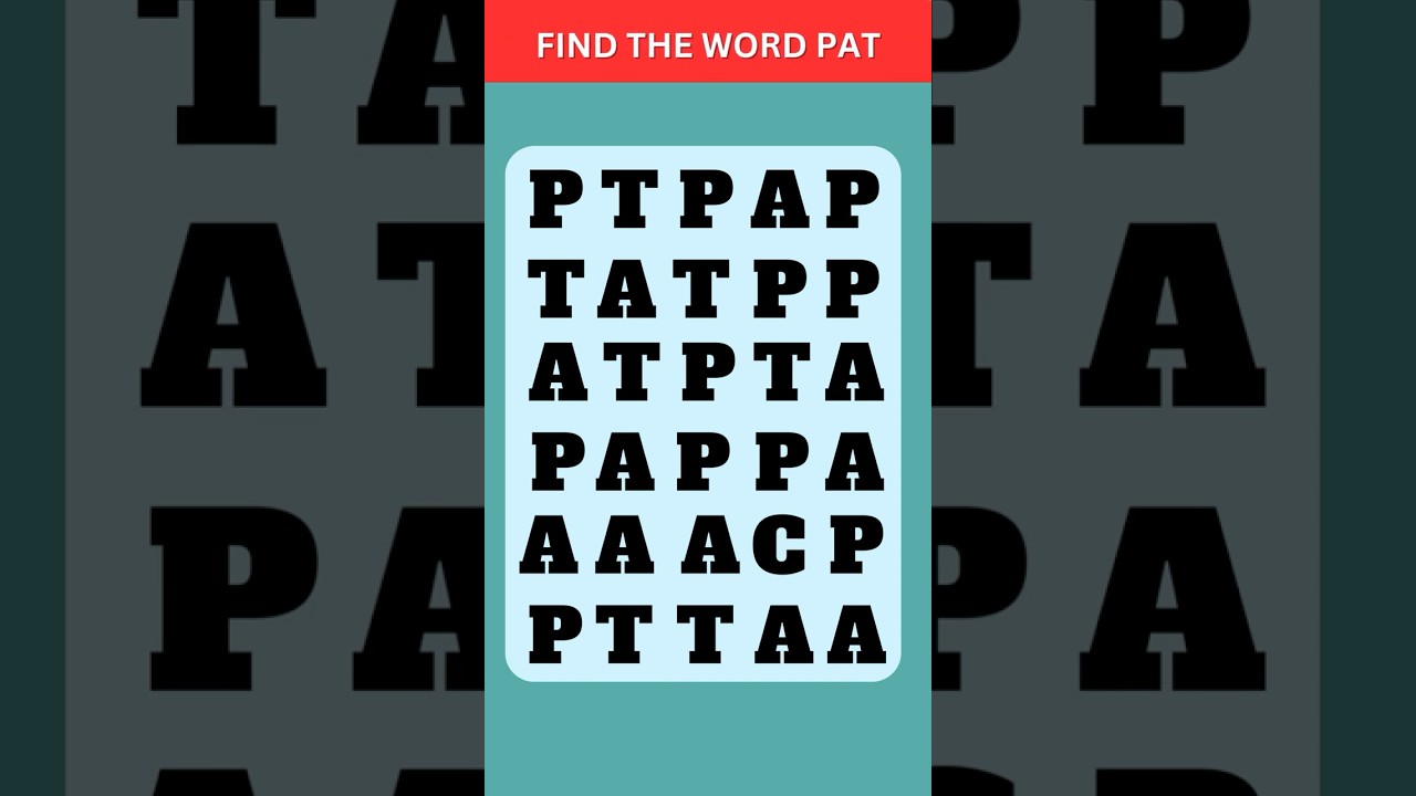 Quick Word Search Puzzle for Sharp Minds! 🧠 Find the Word I Word Search Games #wordsearch #shorts
