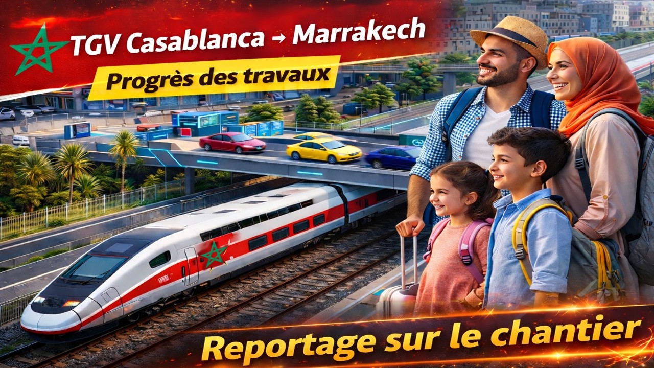 TGV Casablanca - Marrakech avancement des travaux