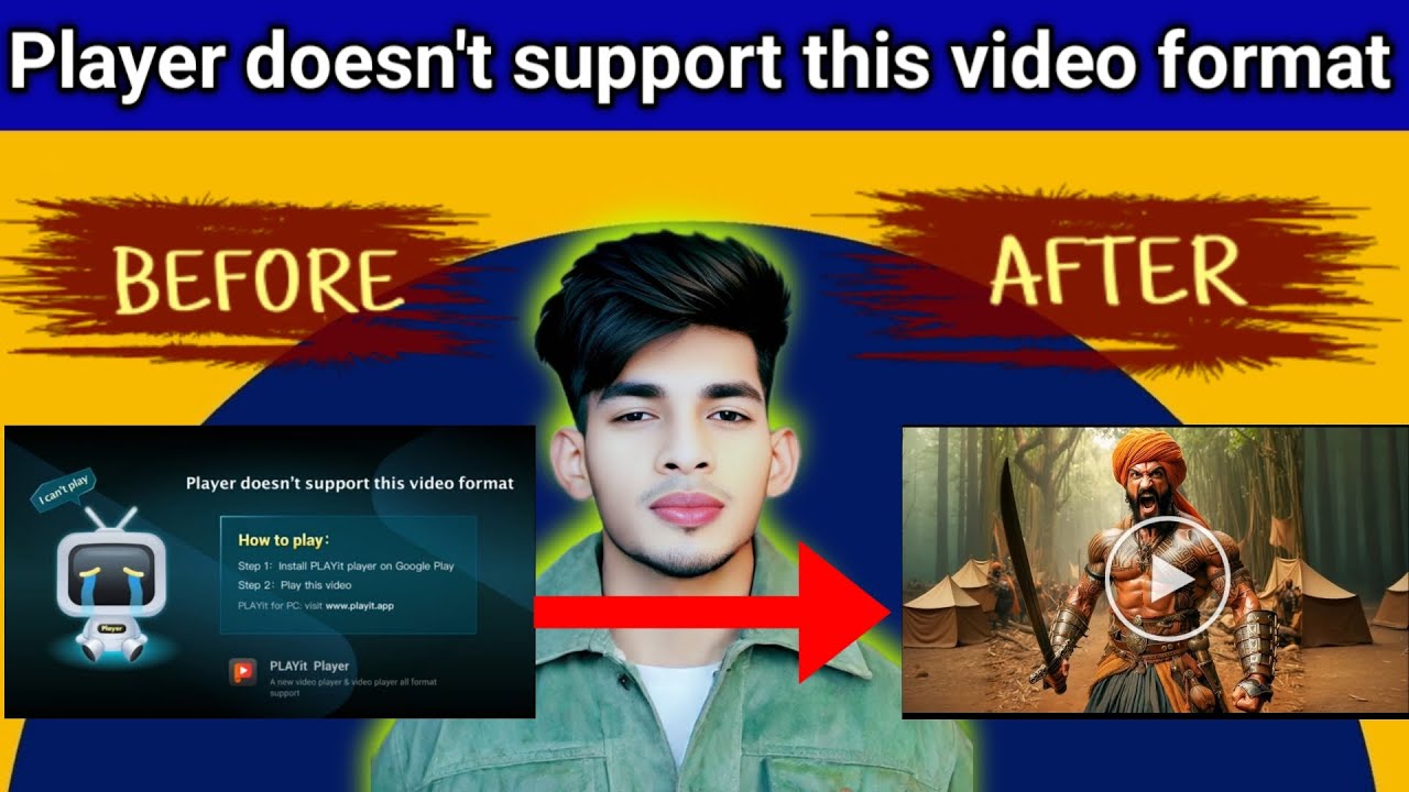 Player doesn't support this video format program solve | Player doesn't support problems solve |