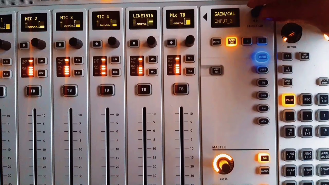 Studer OnAir 1500 (input routing y funciones generales)
