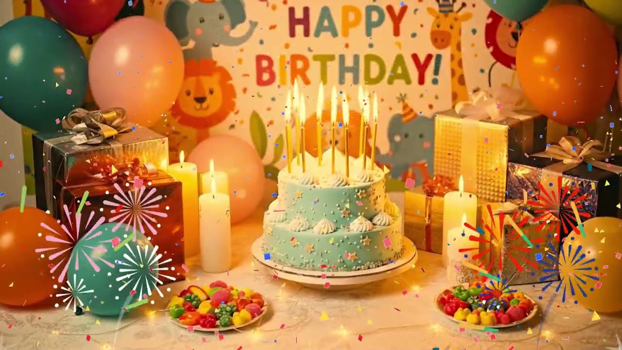 Happy Birthday Video | English Song for Friends & Family 💕