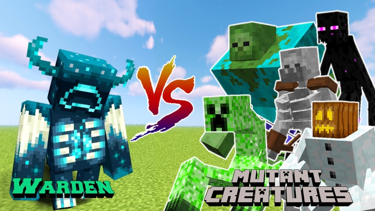 Warden vs Mutant Creatures | Minecraft Mob Battle