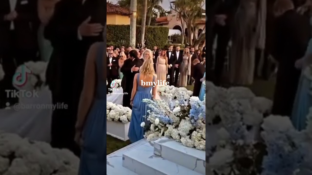 Barron Trump and Melania Trump at Tiffany and Michael's Wedding 👰🏼&zwj;♀️&hearts;️🤵🏻