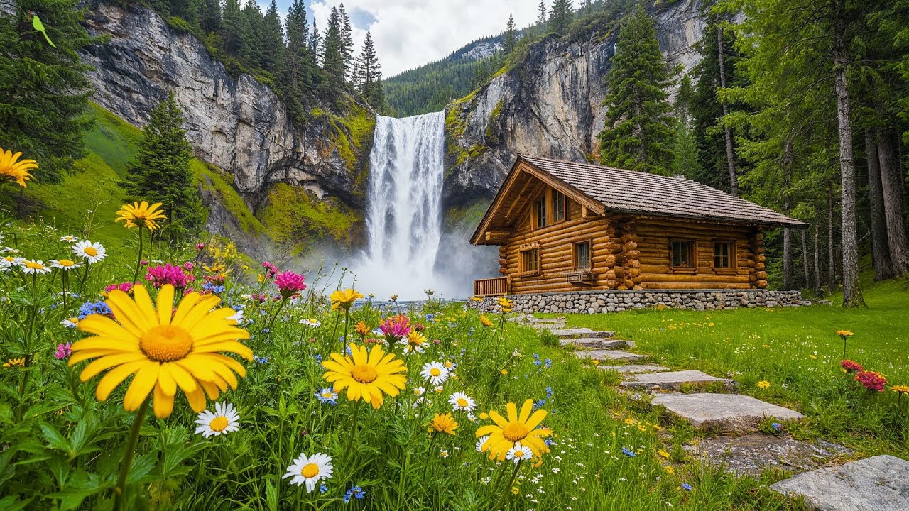 Успокаивающая фортепианная музыка и нежное пение птиц исцелят разум 🌿Стресс исчезнет за 5 минут, ...