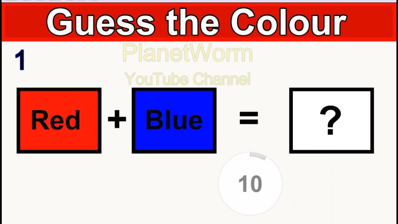 Guess the Colour - PlanetWorm